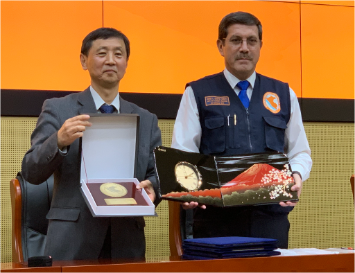 MOU signing ceremony with INDECI, Peru